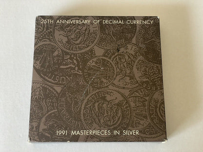 1991 Australia Masterpieces in Silver 25th Anniversary of Decimal Currency