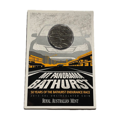 Australia 2013 50 Years of Bathurst Endurance Race RAM UNC 50c Coin Card