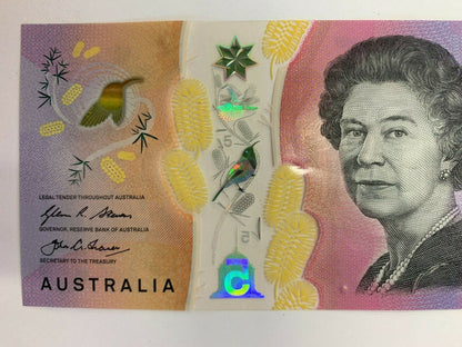 5 dollar note Australia 2016 "333" serials a/UNC