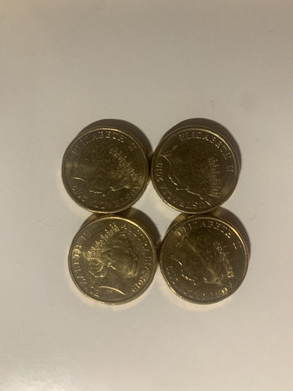 2019 $2 Dollar Coin Mr Squiggle Set 4 x $2 Coloured Coins CIRCULATED