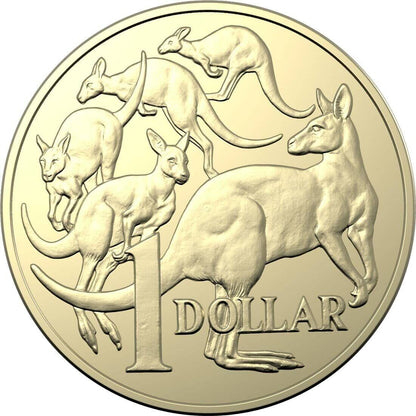 1x Australia One 2021 $1 One Dollar JC Obverse Coin 160k Mintage From RAM Bag