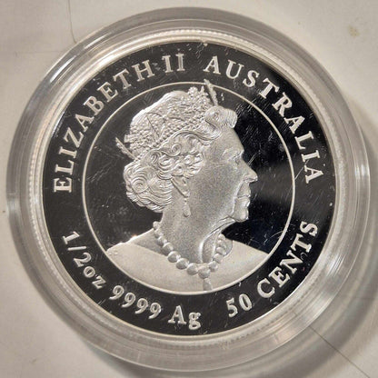 2022 Australia PROOF Lunar Year of the Tiger 1/2oz Silver 50c Coin No Box SIII