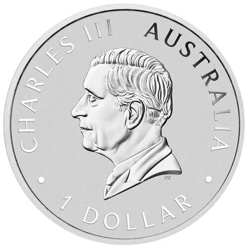 2024 Perth Mint Silver 125th Anniversary Coin 1oz King Charles III Obv