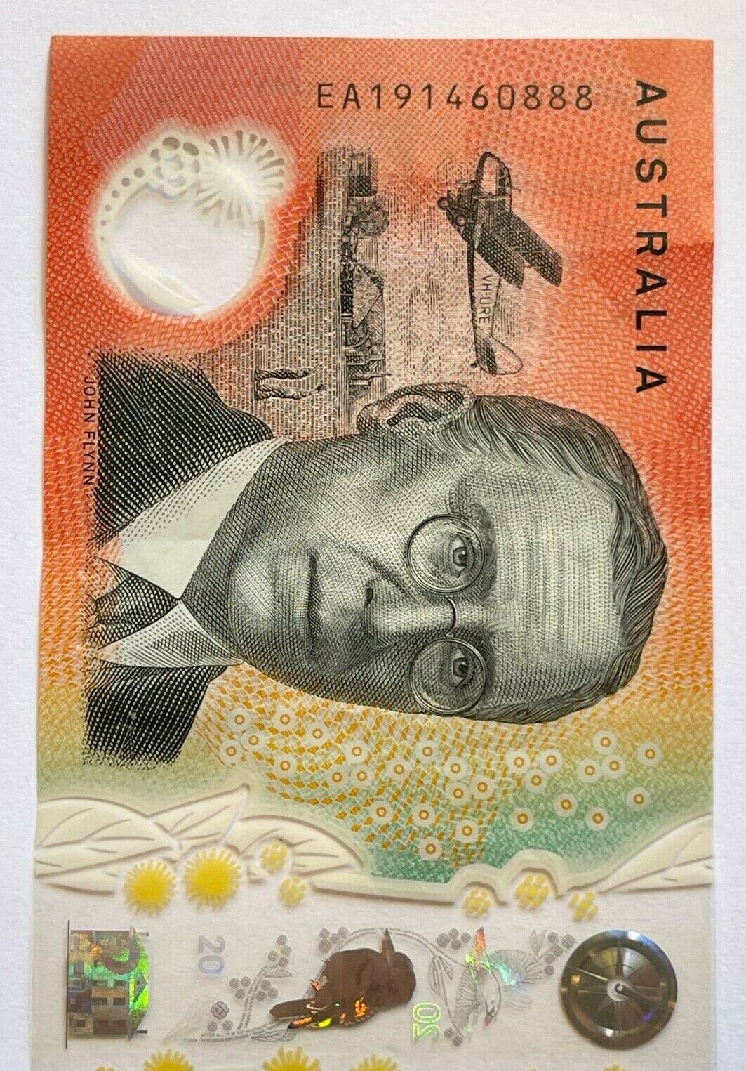 20 dollar note Australian 2019 EA "888" LAST serial