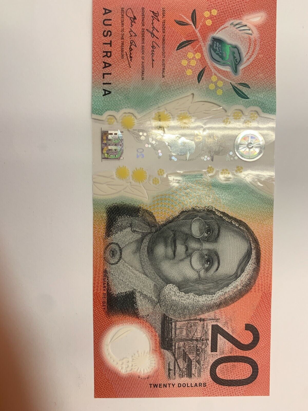 20 dollar note Australia 2019 LOWE/FRASER BJ Serial