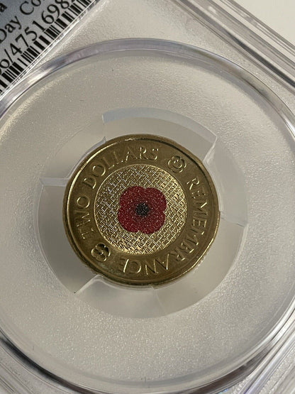 2012 Red Poppy $2 Two Dollars C Mint Mark Coin PCGS Graded MS66 GEM UNC