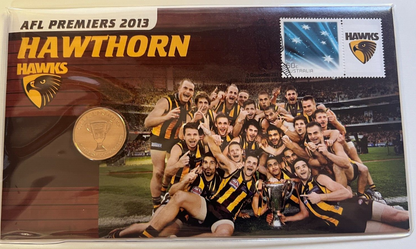 2014 Australia AFL Premiers Hawthorn Hawks RAM $1 Coin PNC