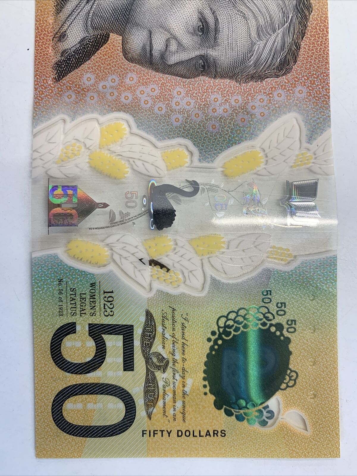 50 dollar note Australia RADAR “904409” 2018