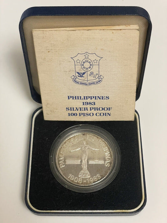 1983 Proof Philippines 100 Piso University of the Philippines 75th Anniversary