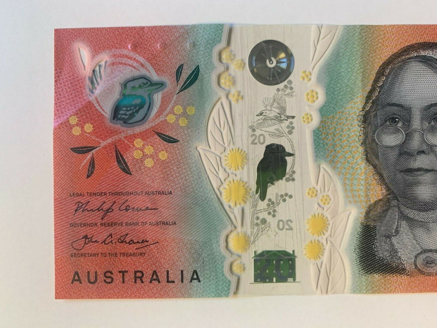 20 dollar note Australia 2019  LOWE/FRASER AG SERIAL