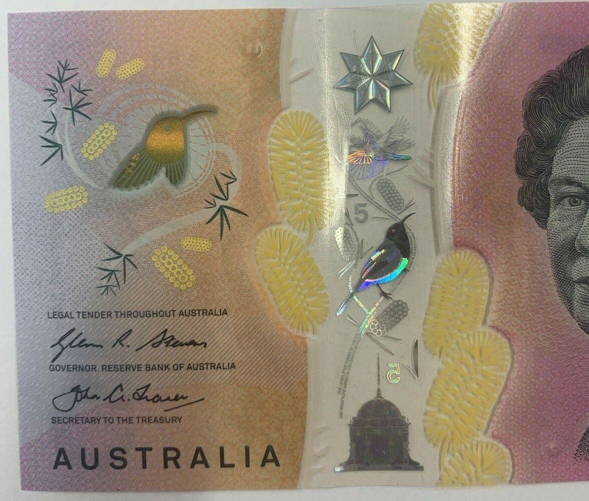 5 dollar note Australia 2016 RADAR "1633361"