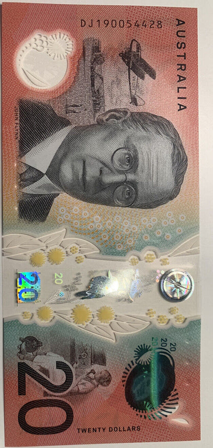 20 dollar note australia Lowe/Fraser 2019 -LOW MINTAGE-