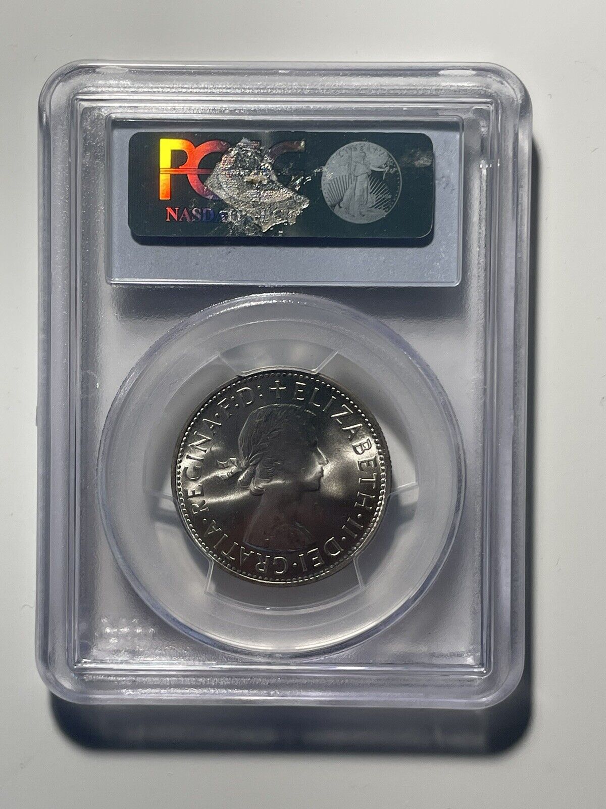 Australia 1961 QEII Silver Florin Two Shillings Coin PCGS Graded MS66 TOP POP