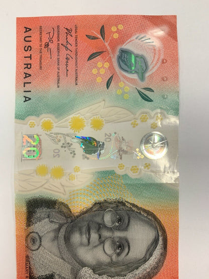 20 dollar note Australia 2019 "294492" RADAR