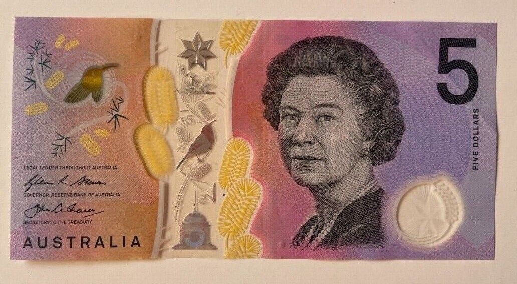 5 dollar note australia 2016 “6388836” Serial Number