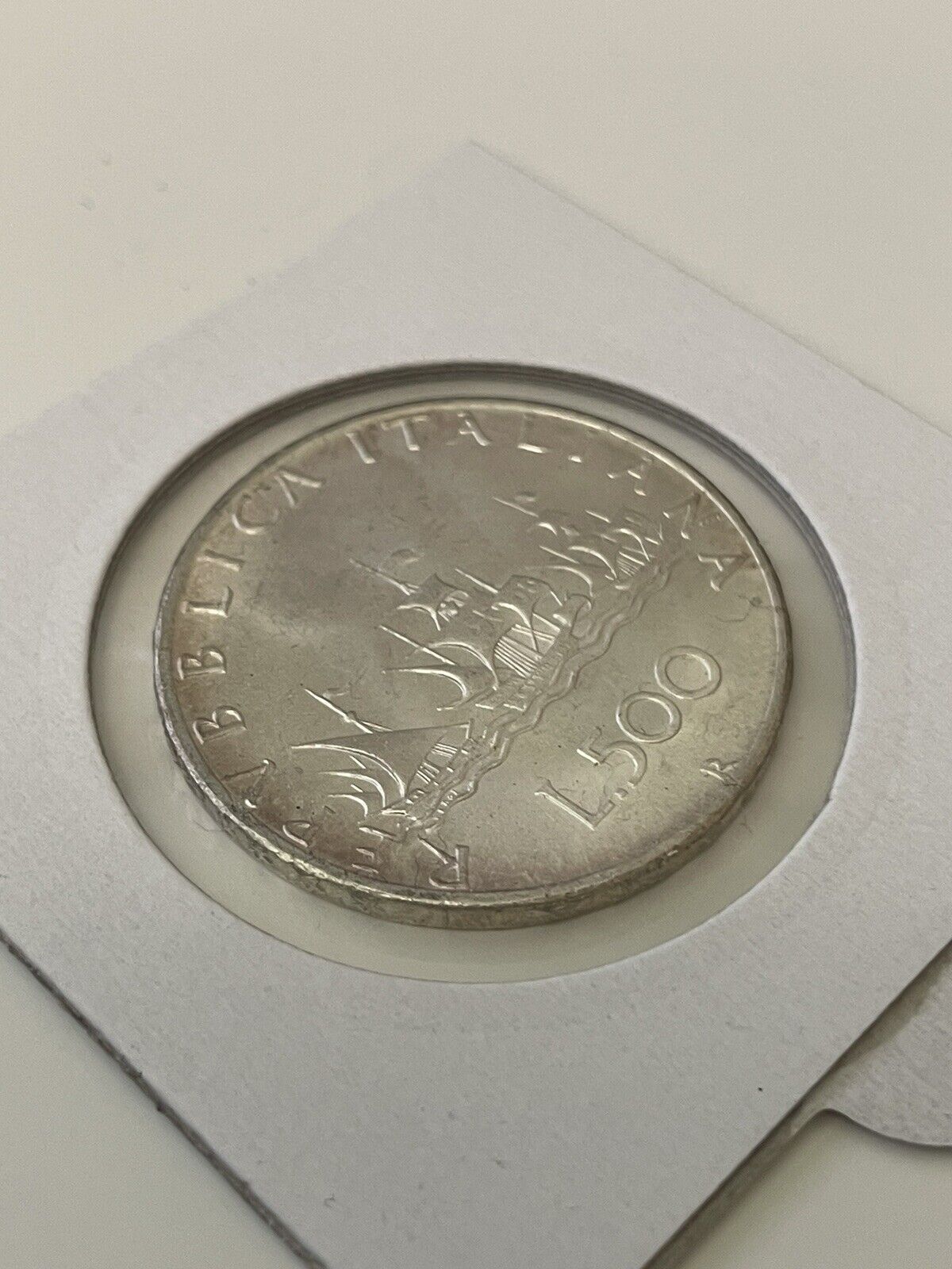 Renaissance Lady Silver Coin .500 Italy 1967 500 Lira Choice UNC