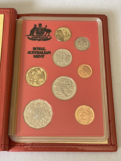 1990 Australia PROOF 8 COIN SET in original mint RAM folder with box