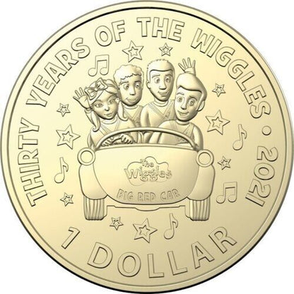 2021 $1 Mint The NEW Wiggles Uncoloured One Dollar Coin from The Wiggles Set