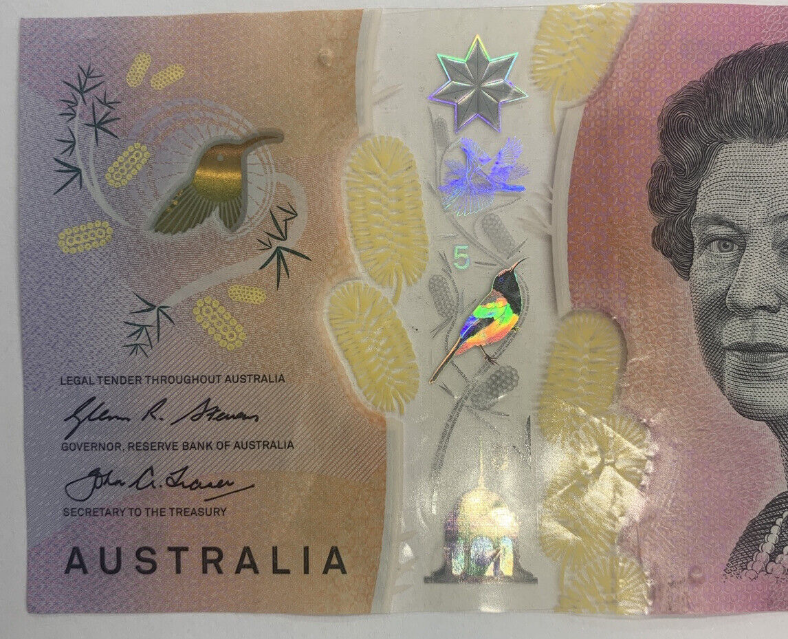 5 dollar note Australia 2016 RADAR "6022206"