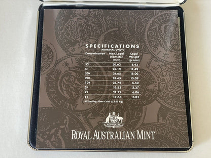 1991 Australia Masterpieces in Silver 25th Anniversary of Decimal Currency