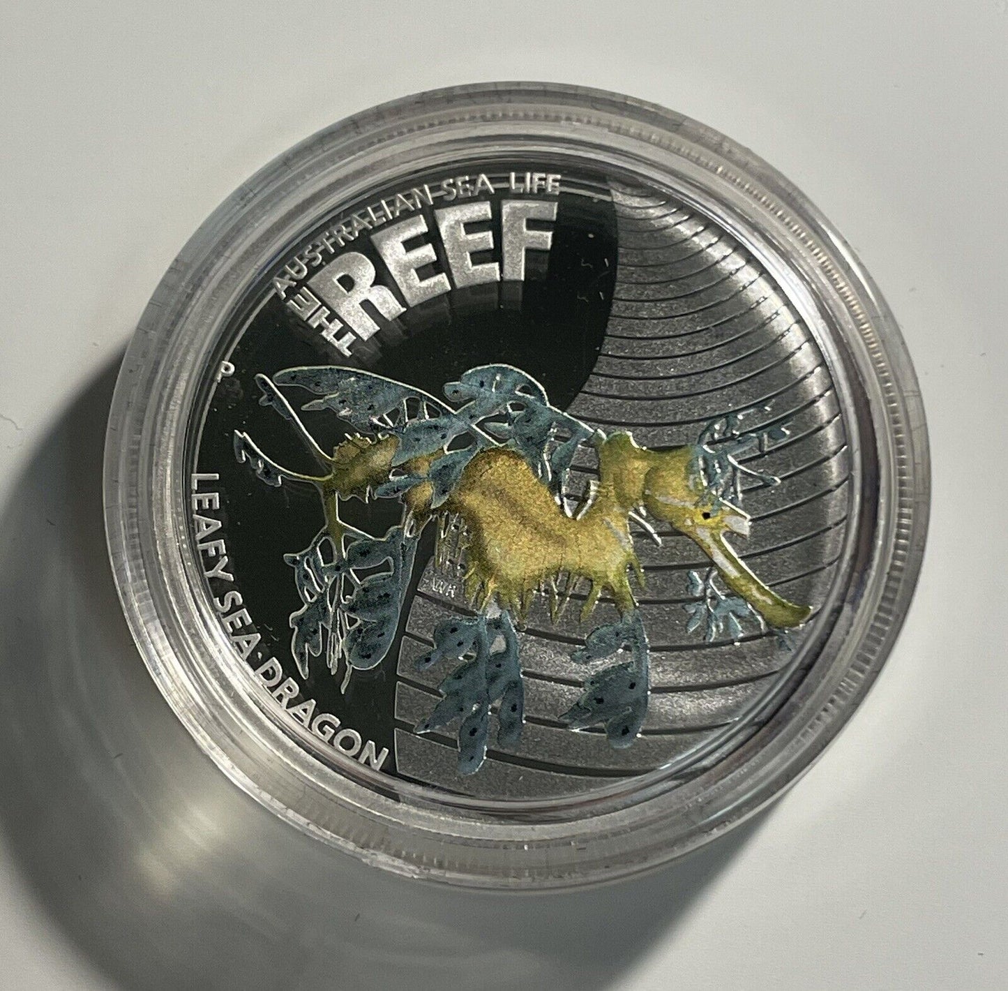 2009 50c Australian Sea Life The Reef Leafy Sea Dragon 1/2oz Silver Proof Coin