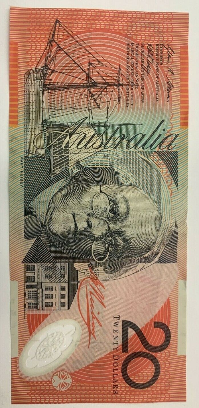 20 dollar note Australia 2008 LAST PREFIX DA