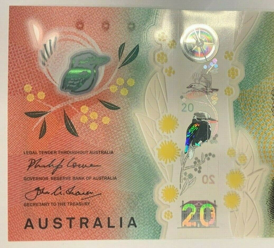 20 dollar Australian 2019 LOWE/FRASER "777" Serial