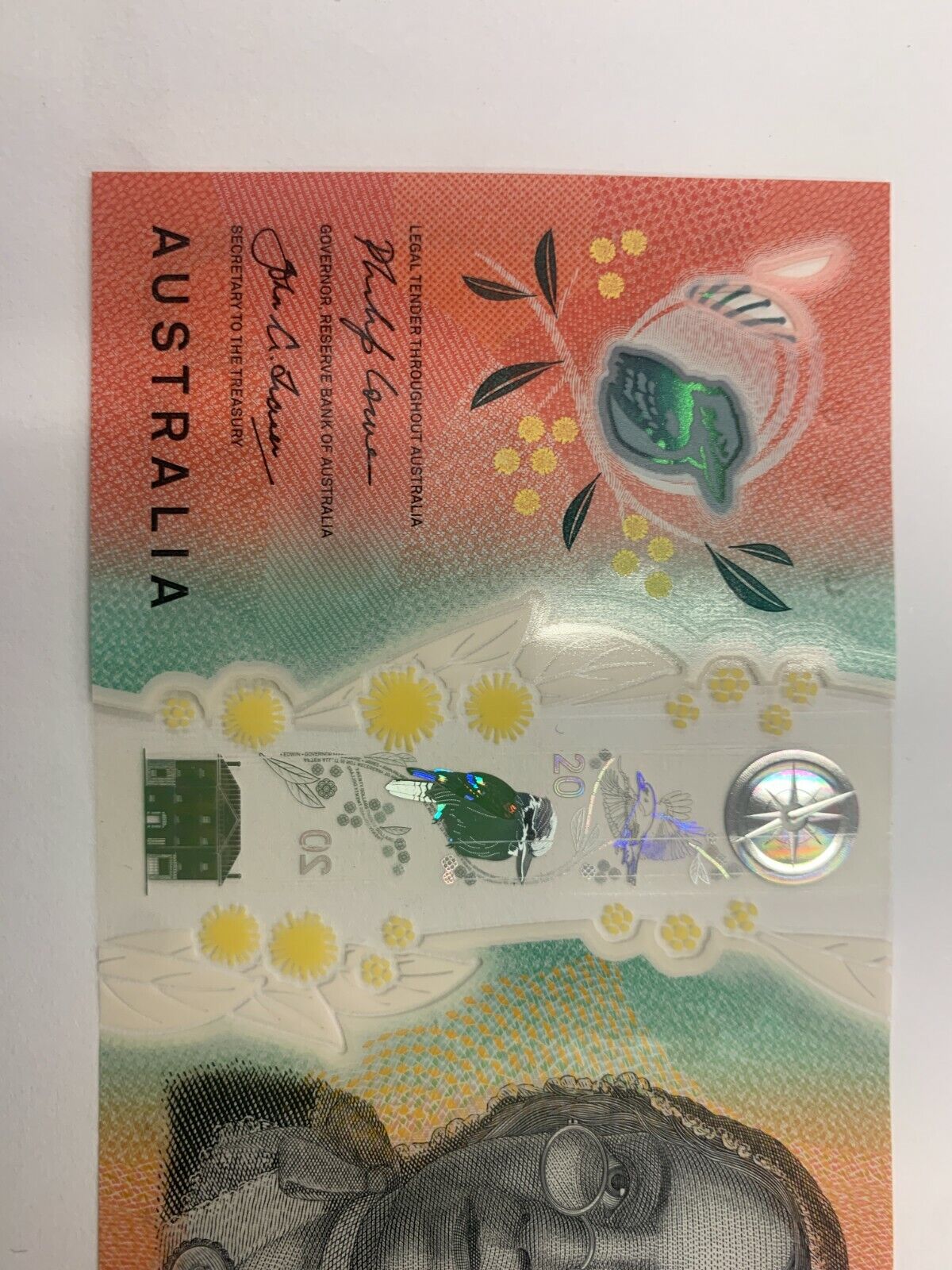 20 dollar note Australia 2019 LOWE/FRASER BH Serial