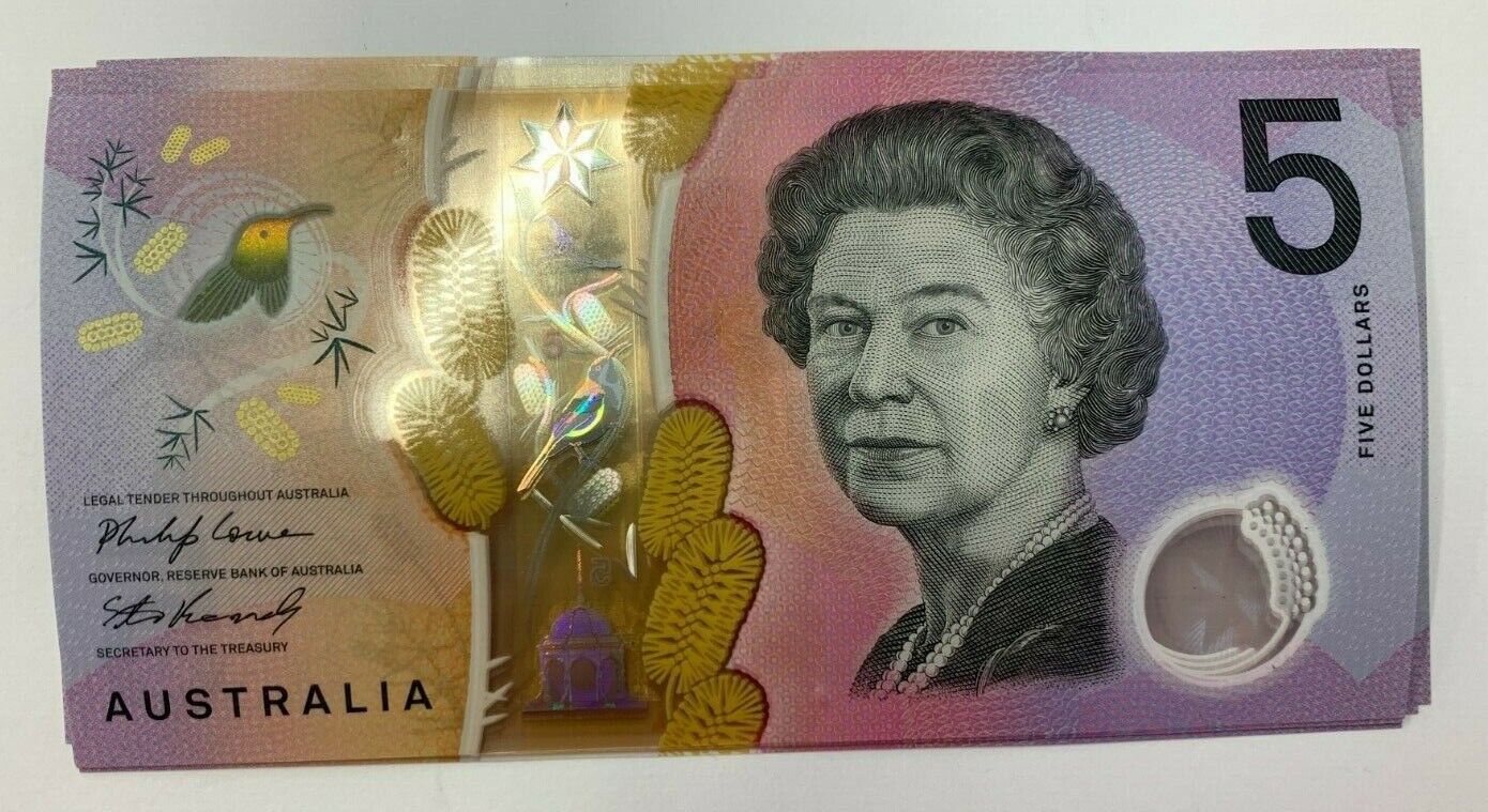 2019 5 Dollar Notes Australian a/unc