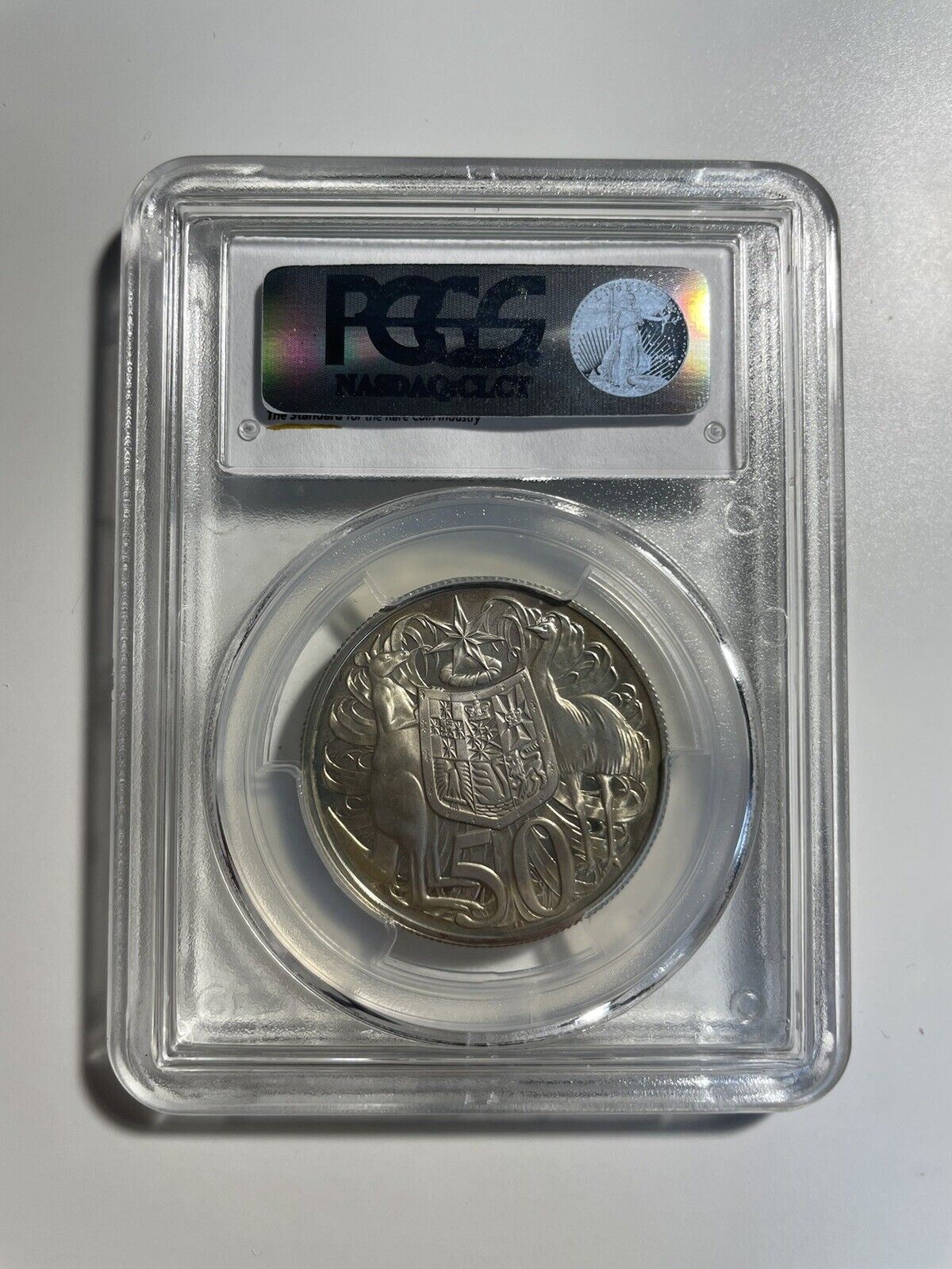 Australia 1966 Round 50c Fifty Cent Coin PCGS Graded PR65 Proof UNC Silver