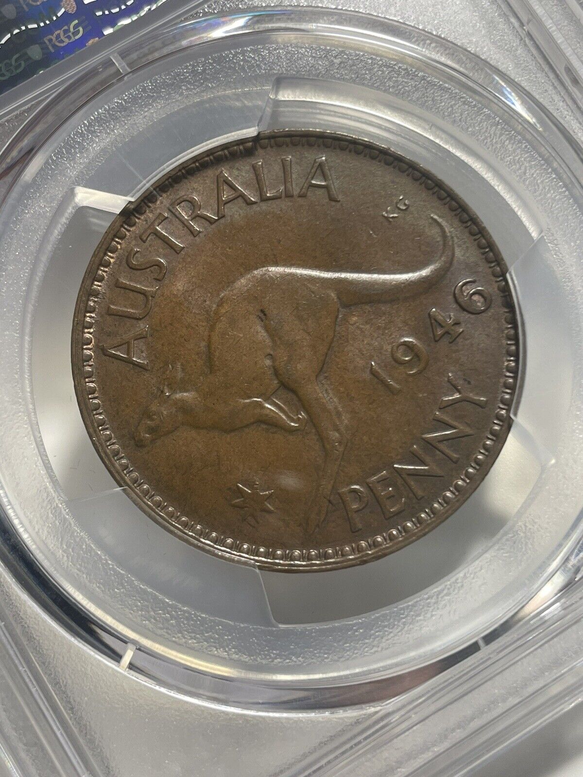 Key Date Australia 1946 KGVI Penny PCGS Graded MS63BN Choice UNC Rare CV=$4500