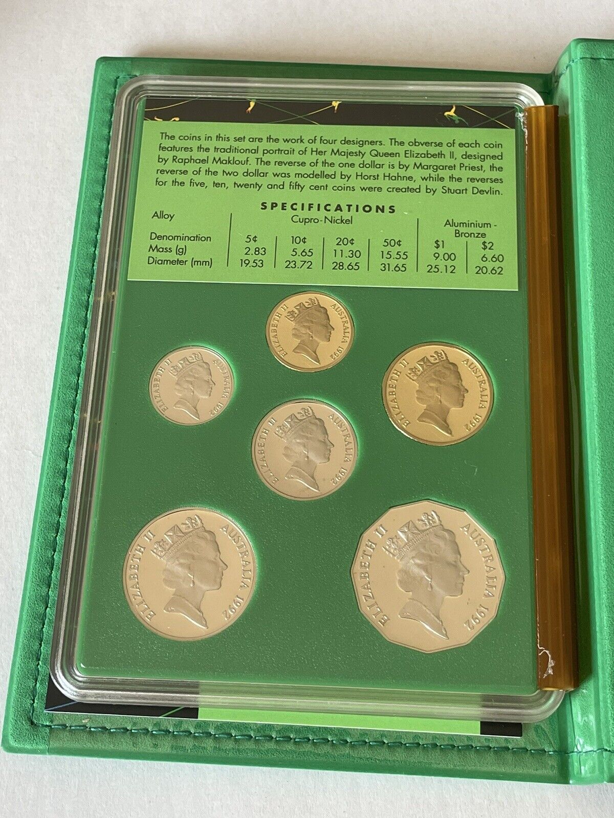 1992 PROOF COIN SET - BARCELONA OLYMPICS - NEW $1 OLYMPIC GAMES COIN $2 Folder