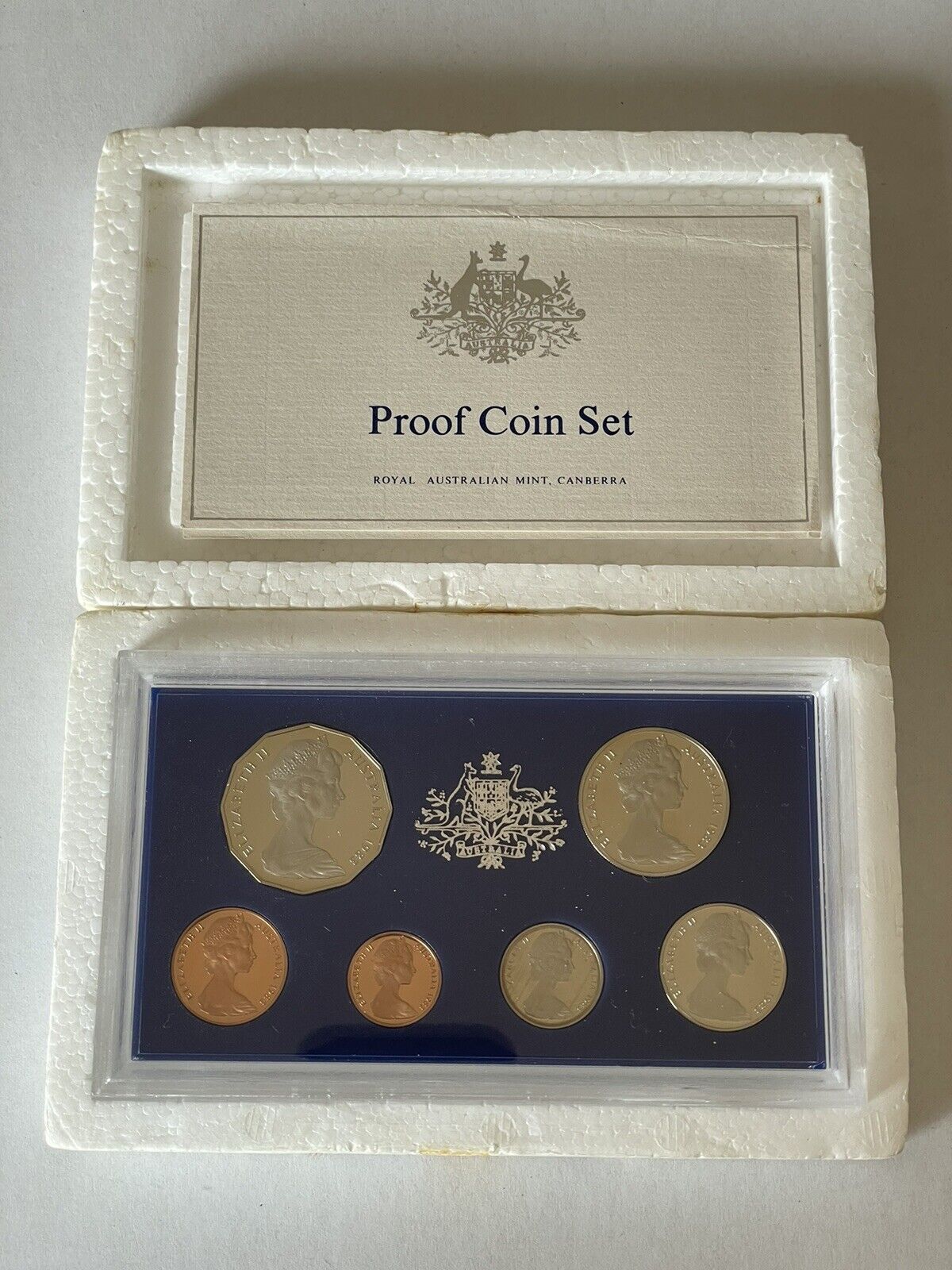 Australia 1983 Proof Coin Set With Original Foams and Certificate