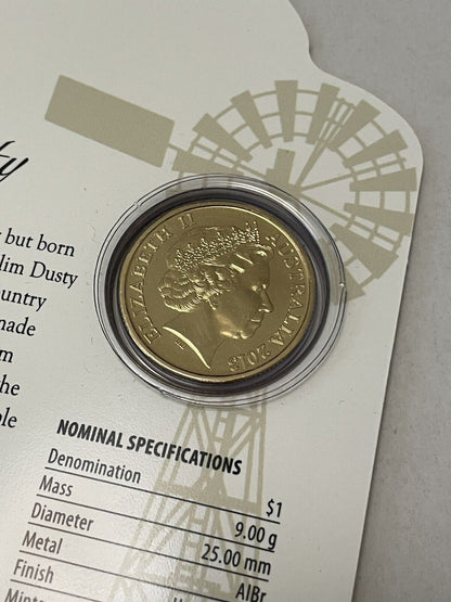 Royal Australian Mint Slim Dusty $1 coin Inspirational Australians 2013 release