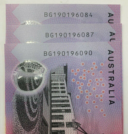 2019 5 Dollar Notes Australian a/unc