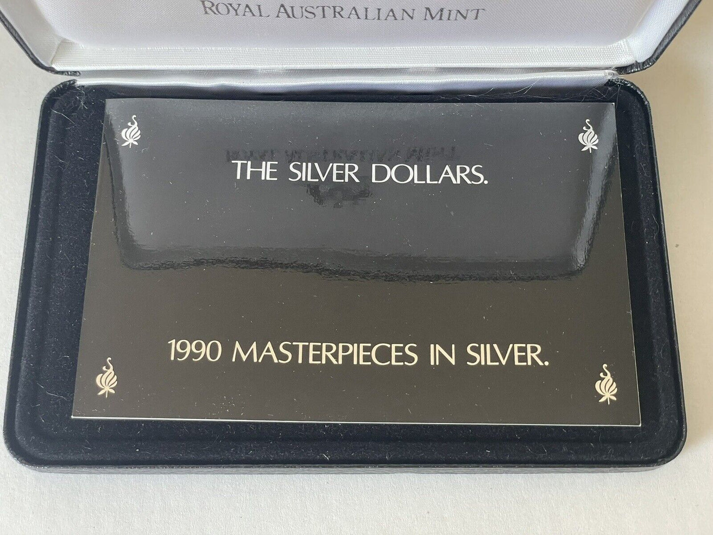 1990 RAM 'The Silver Dollars' 3-Coin & Plaque Masterpieces in Silver Set.