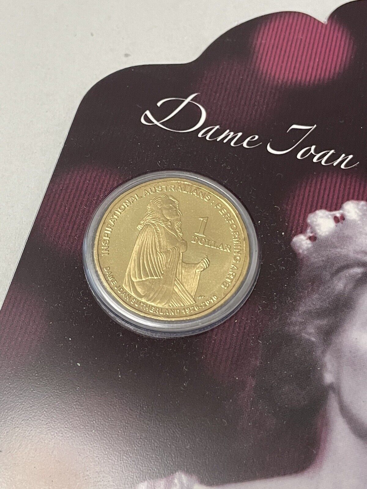 2011 Australia Inspirational Australians Dame Joan Sutherland RAM $1 Carded Coin