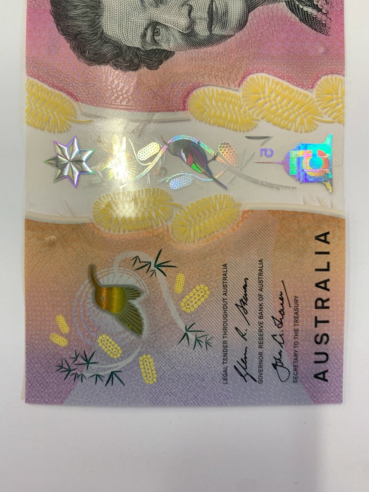 5 dollar note Australia 2016 "3333" Serial