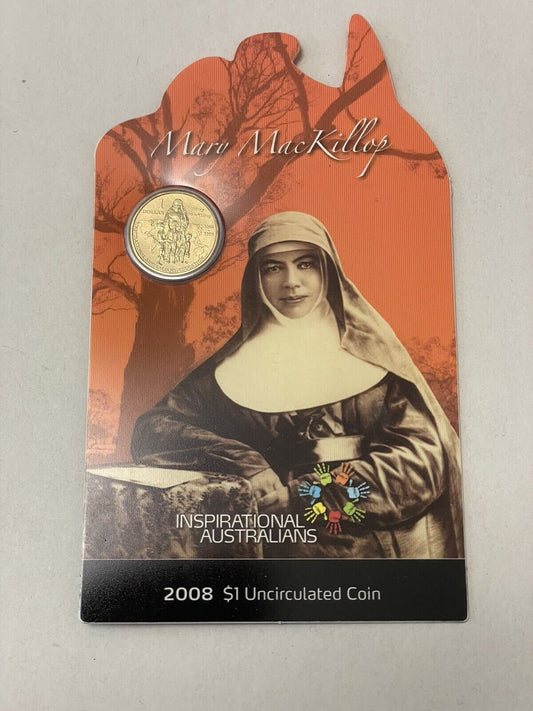 2008 Mary Mackillop Inspirational Australians $1 One Dollar UNC RAM Coin