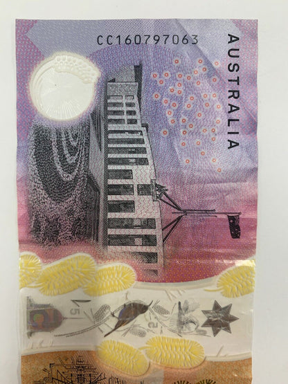 5 dollar note australia 2016 RADAR "6079706"