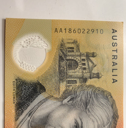 50 dollar note australia 2018 First Prefix AA