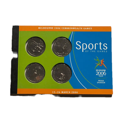 50c Melbourne 2006 Commonwealth Games 4 Coins Sports of the Game Set