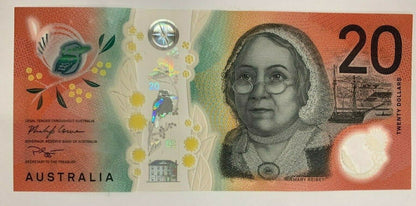 20 dollar note 2019 Australia "999" Serial Lowe/Gaetjens