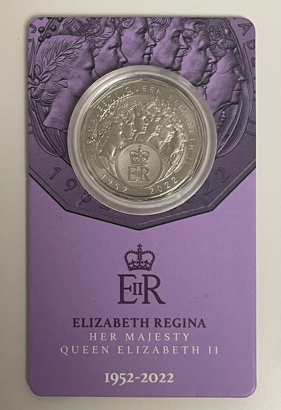 2023 Regina Her Majesty Queen Elizabeth II 50c Uncirculated Coin on RAM Card