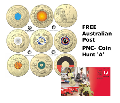 Australian  2 dollar coins UNC 9 Coin BEGINNER STARTER PACK+FREE GIFT