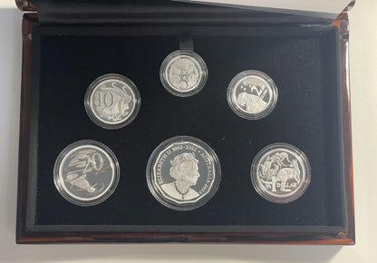 2023 Six Coin Fine Silver 999 Proof Year Coin Set Last QEII Mem. Obv COA #0466