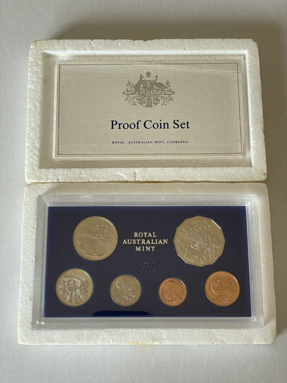 Australia 1983 Proof Coin Set With Original Foams and Certificate