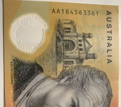 50 dollar note australia 2018 First Prefix AA