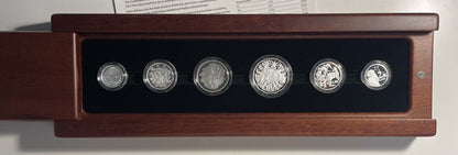 Australia 2015 Fine Silver 999 Proof 6 Coin Set QEII RARE COA #0446 Slide Case