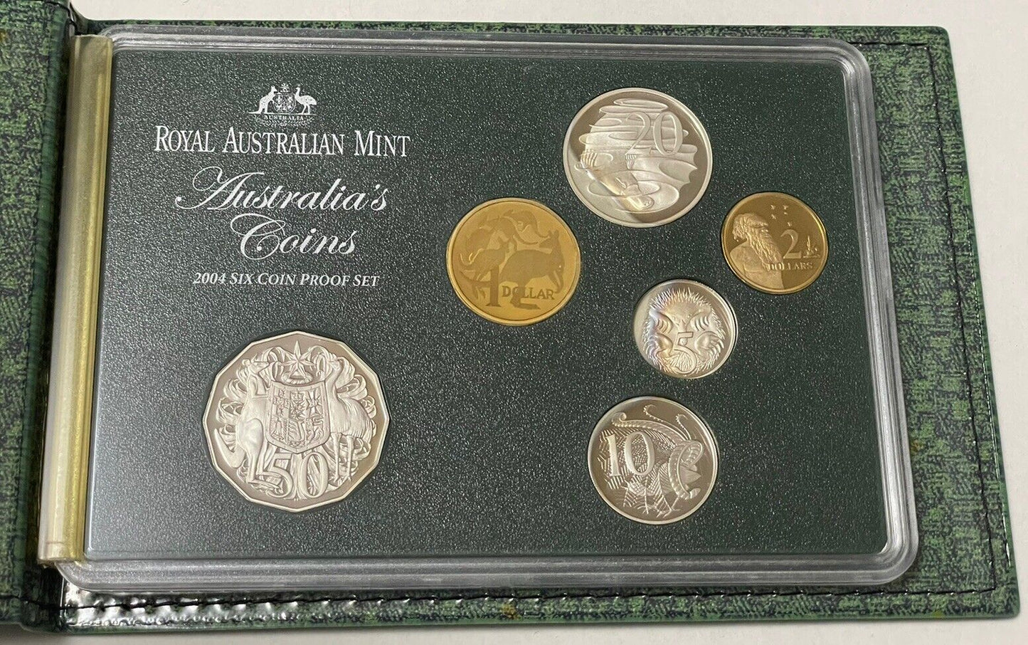 Australia 2004 Proof Six Coin Set With Holographic $1 One Dollar Coin RAM UNC